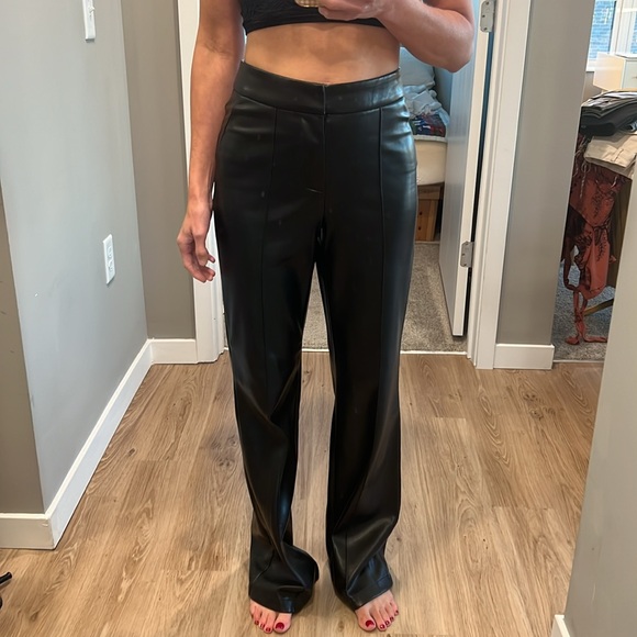 Faux leather pants from Anthropologie, worn once! - Picture 2 of 4